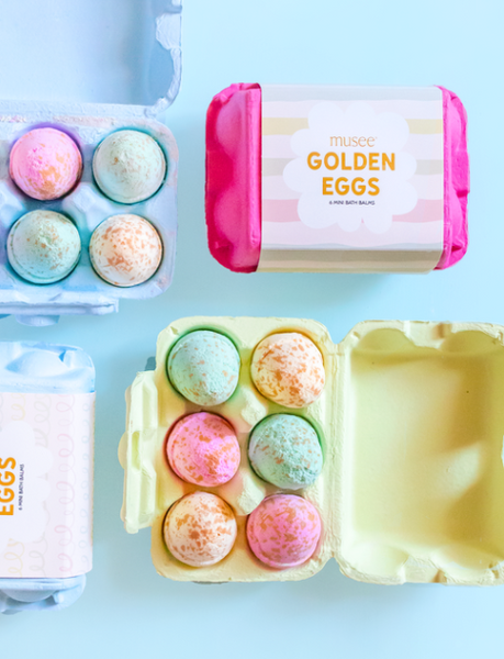 Golden Eggs Bath Balms from Musee